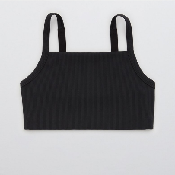 Aerie OFFLINE Ribbed Square Neck Sports Bra - XXL - Picture 2 of 4